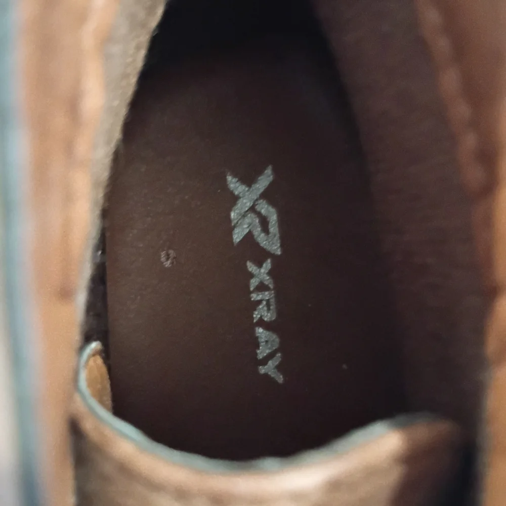 EUC Xray Chukka Faux Brown Ankle Boots Lace‎ Up Manmade Round Toe Boy's Size 13